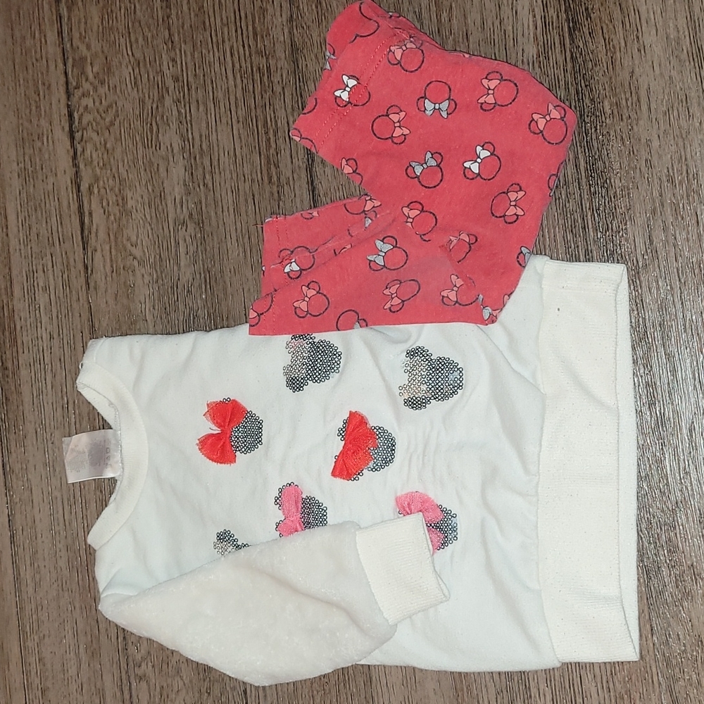 2 pc Disney brand 12 months outfit